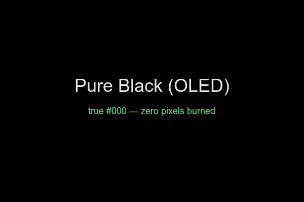 Pure Black (OLED) preview