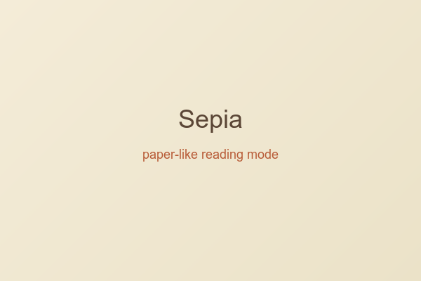 Sepia preview